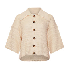 Shira Knit Cardigan - Ivory