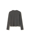 Lidie Ls Topp - Dark Grey Melange