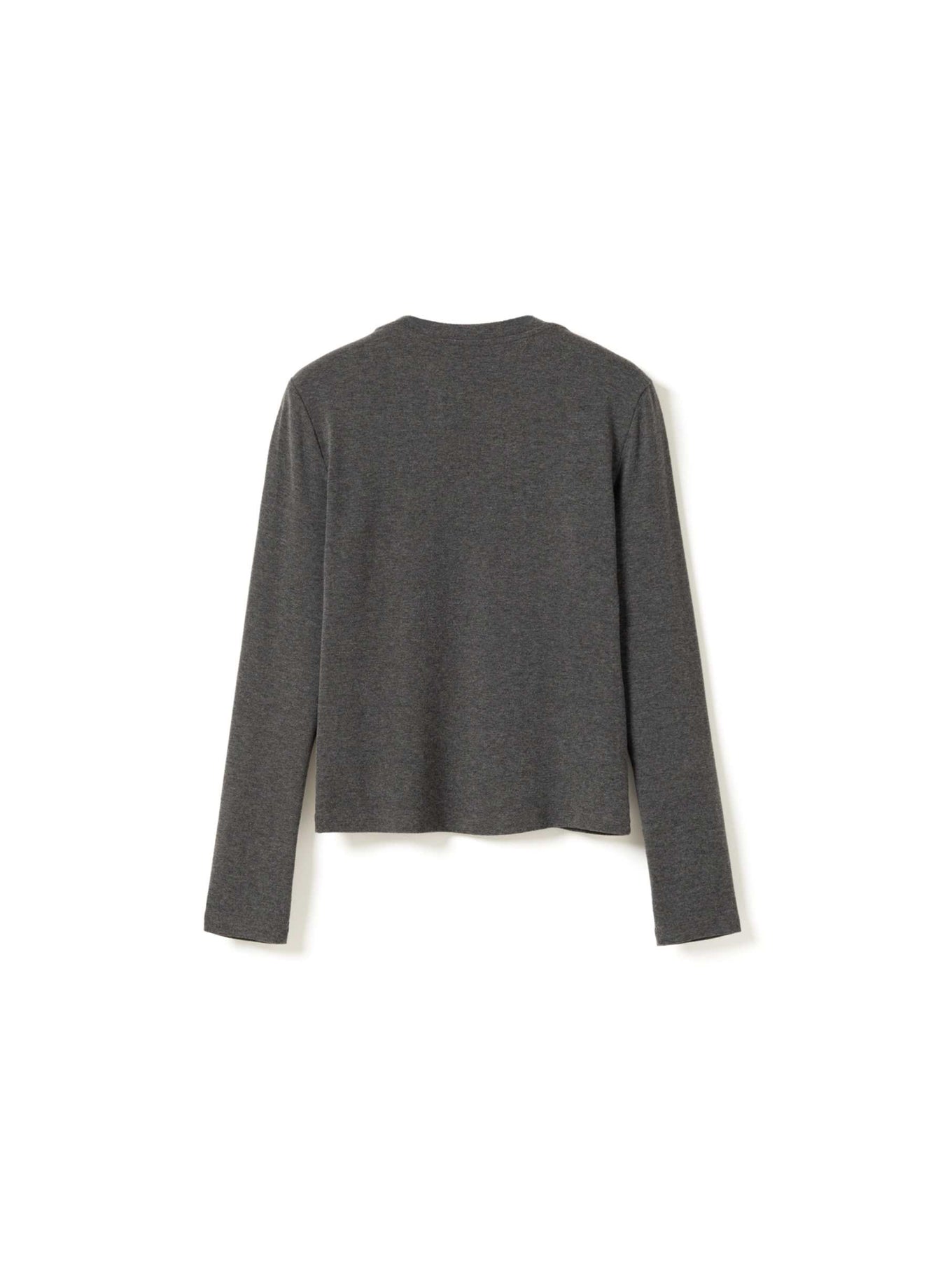 Lidie Ls Topp - Dark Grey Melange