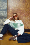 Leen Knit - Talani Green Stripe