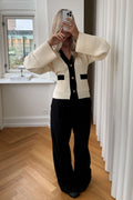 N-Lenyxette Knit Cardigan - Vit