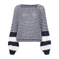 Kimba Knit - Navy Blue/Ivory Mix