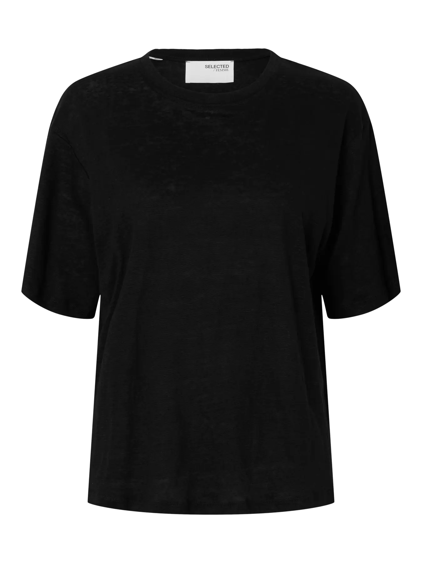 Vilja Linen SS Tee - Svart