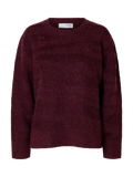 Billie Ls Knit O-Neck - Fig Tonal Fig