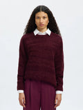 Billie Ls Knit O-Neck - Fig Tonal Fig
