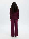 Billie Ls Knit O-Neck - Fig Tonal Fig