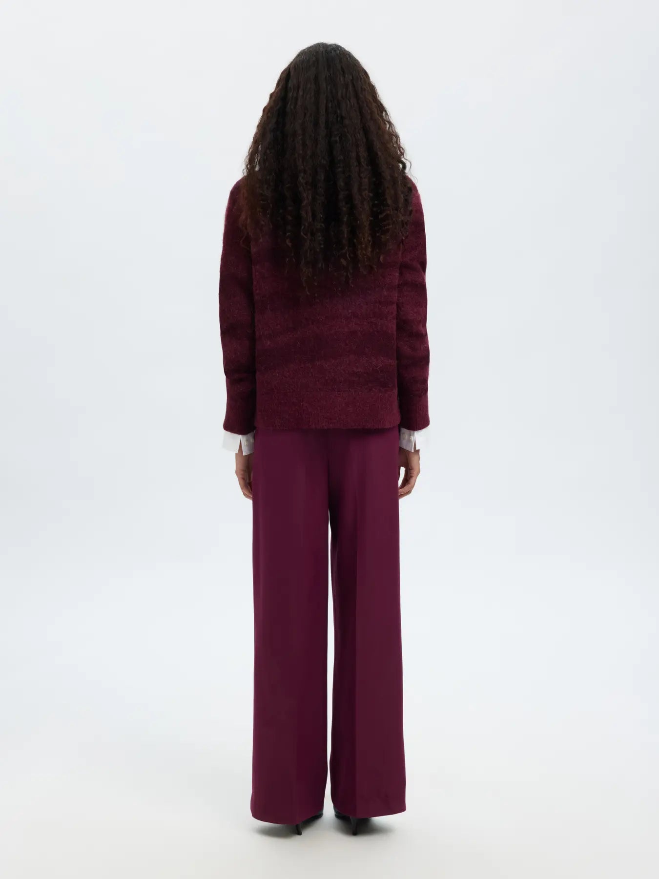 Billie Ls Knit O-Neck - Fig Tonal Fig
