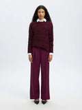 Billie Ls Knit O-Neck - Fig Tonal Fig