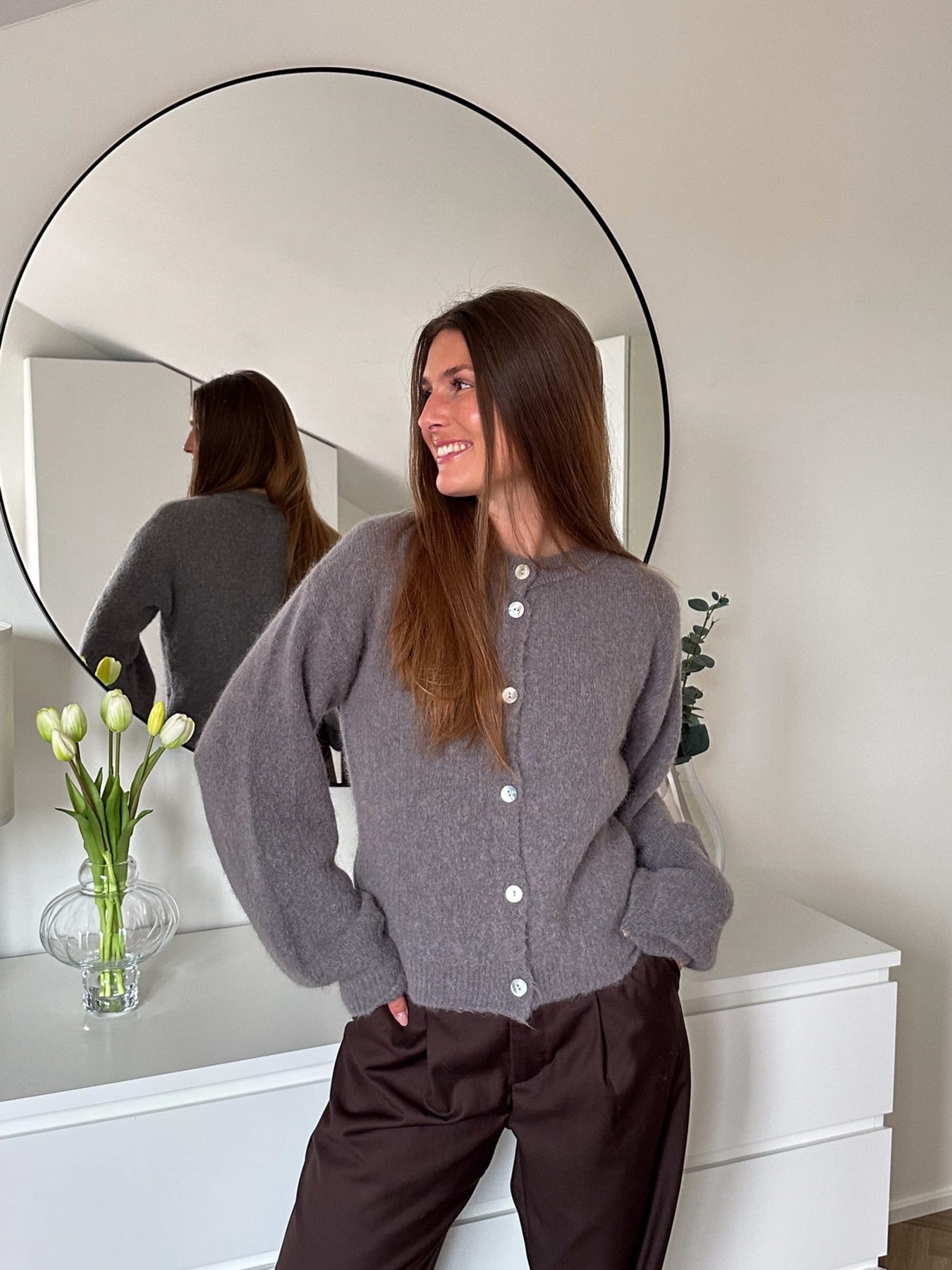 Kae Knit Cardigan - Brun