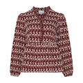 Matti Blouse Print - Dusty Mahogany