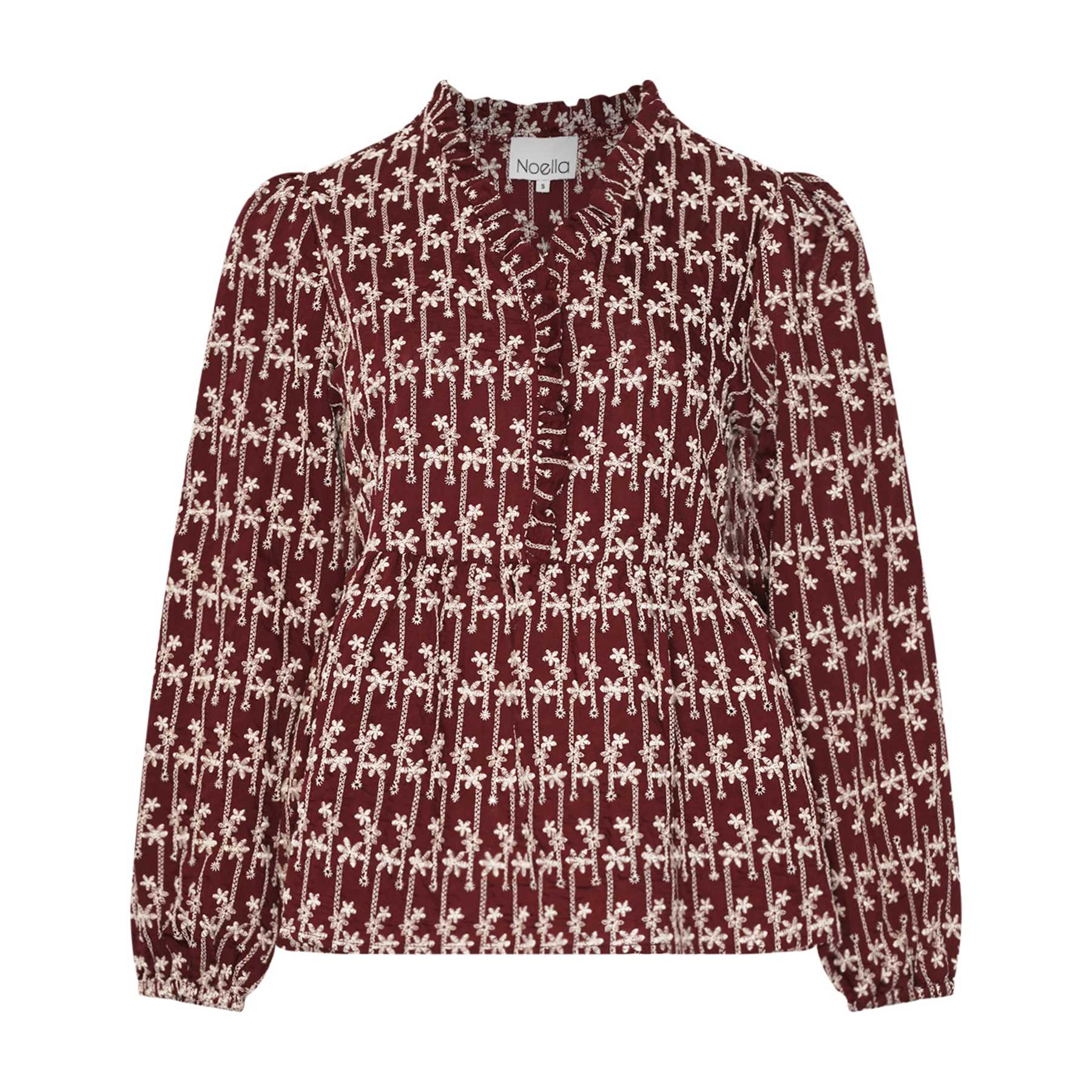 Matti Blouse Print - Dusty Mahogany
