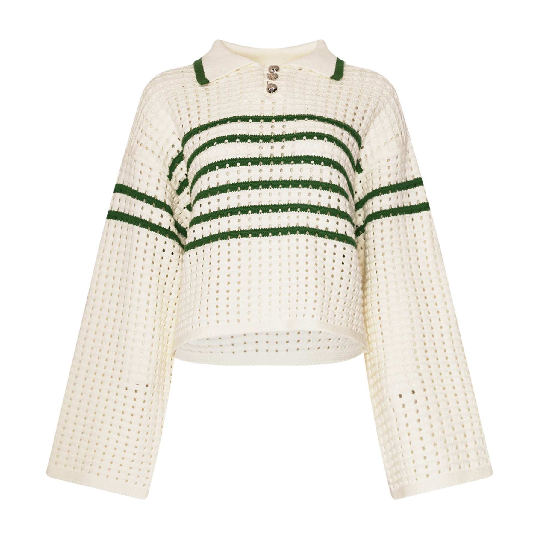 Leen Knit - Talani Green Stripe