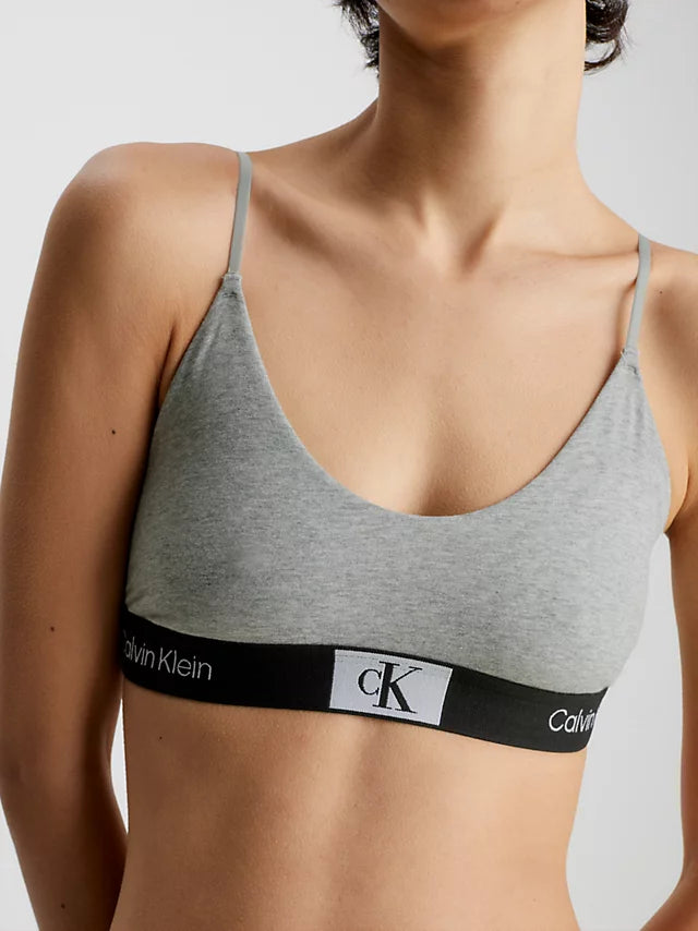 Unlined Bralette - Grey Heather