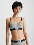 Lght Lined Bralette - Grey Heather