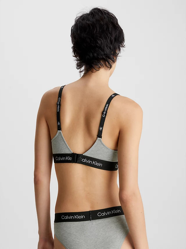 Lght Lined Bralette - Grey Heather
