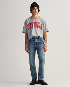 D1. Hayes Vintage Wash Denim - Semi Light Blue Vintage