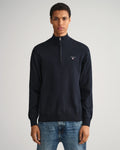 Classic Cotton Half Zip - Evening Blue