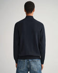 Classic Cotton Half Zip - Evening Blue