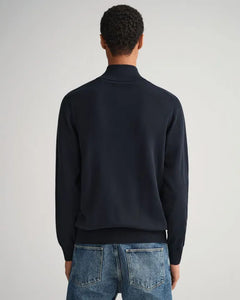Classic Cotton Half Zip - Evening Blue
