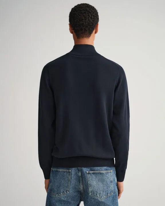 Classic Cotton Half Zip - Evening Blue