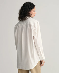 Oversized Fit Luxury Oxford Shirt - Eggshell