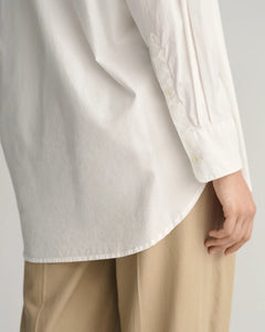 Oversized Fit Luxury Oxford Shirt - Eggshell