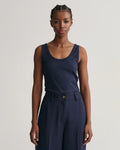 Rib Tank Top - Evening Blue