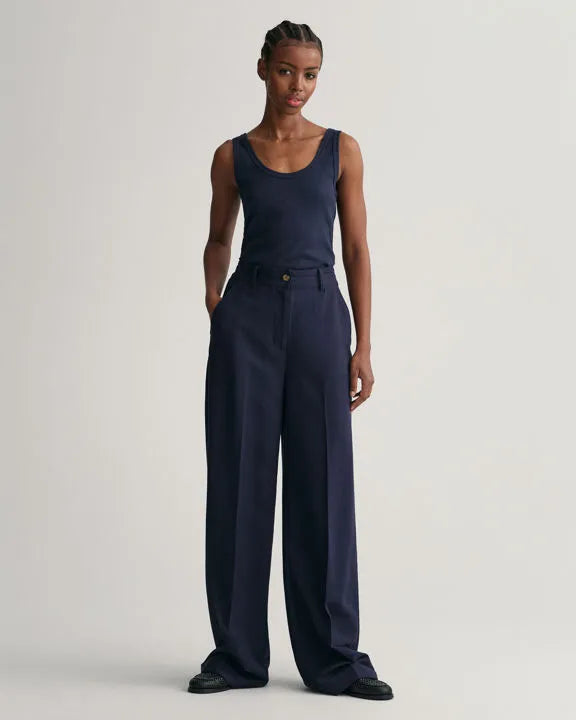 Rib Tank Top - Evening Blue