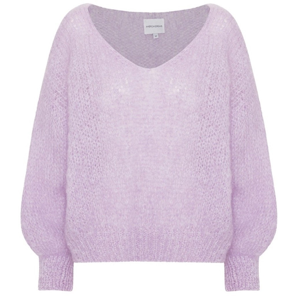 Milana Ls Mohair Knit - Light Purple