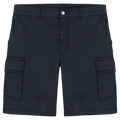 0881T Cotton Bermuda Shorts - Navy Blue