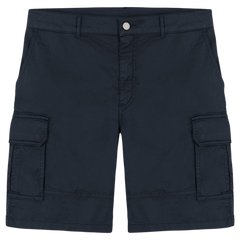 0881T Cotton Bermuda Shorts - Navy Blue