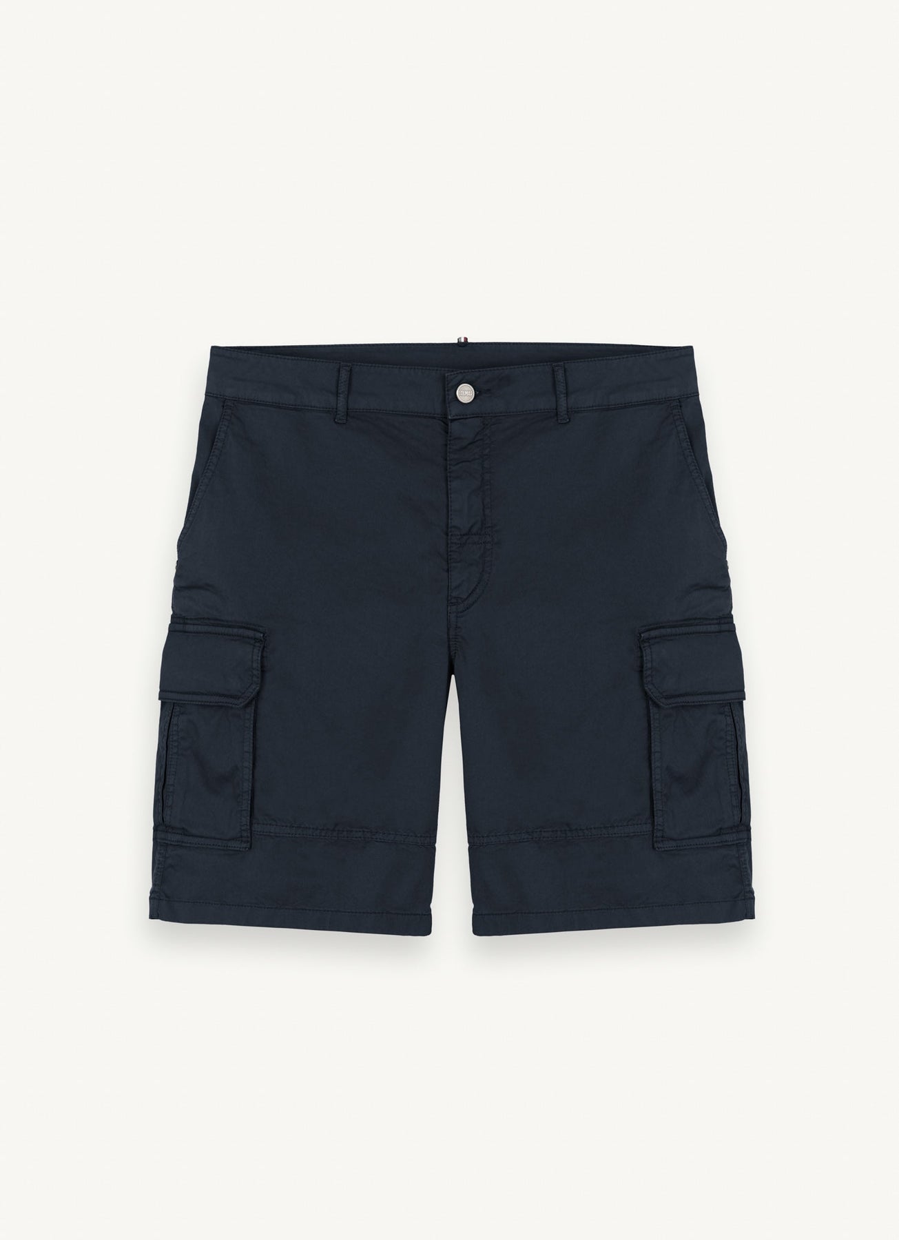 0881T Cotton Bermuda Shorts - Navy Blue