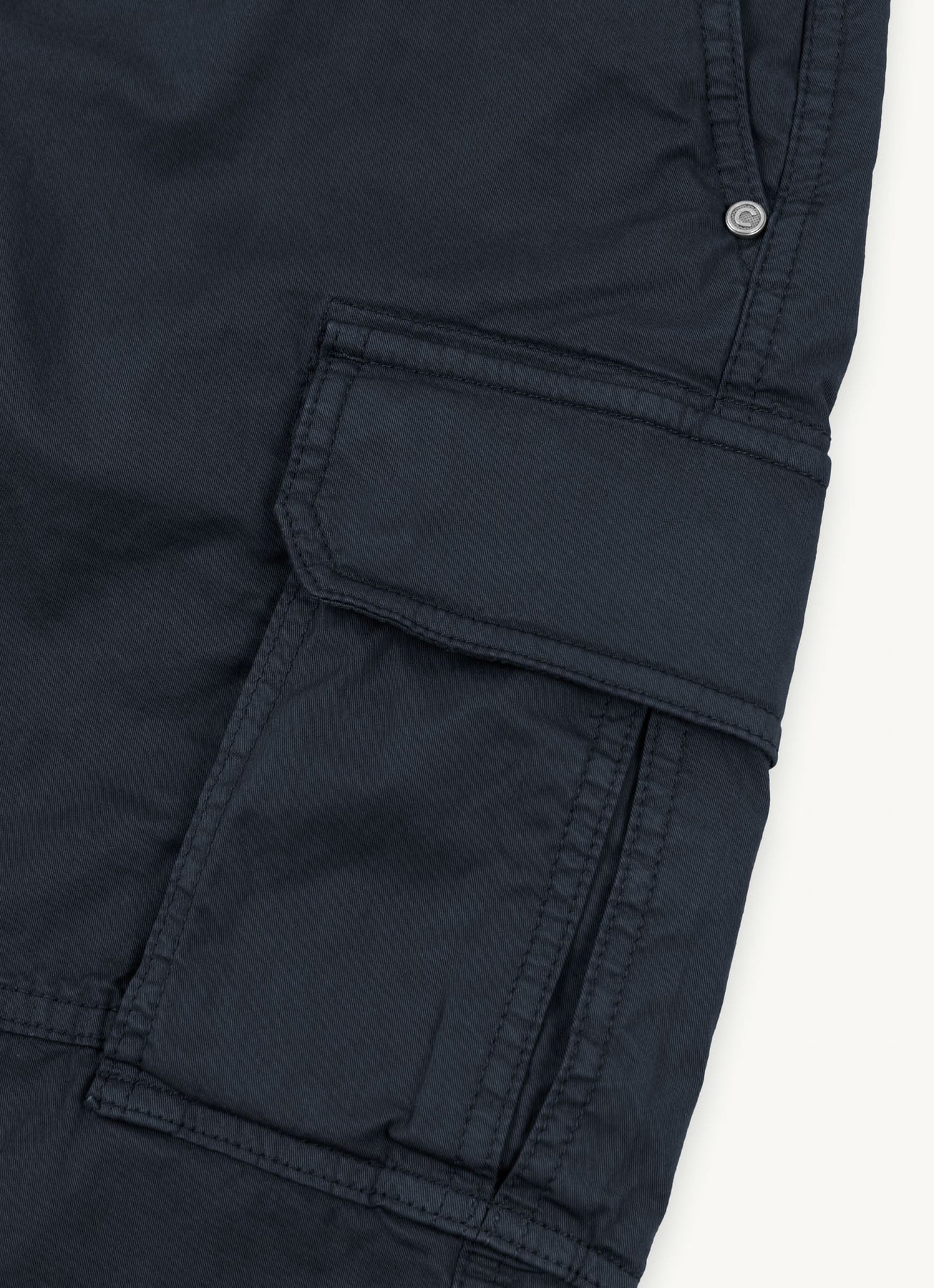 0881T Cotton Bermuda Shorts - Navy Blue