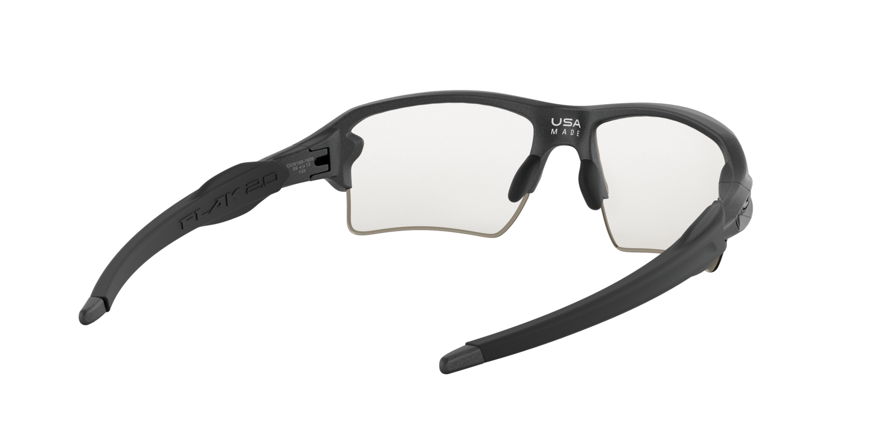 Flak 2.0 XL - Steel - Clear 50% Black Irid Photo