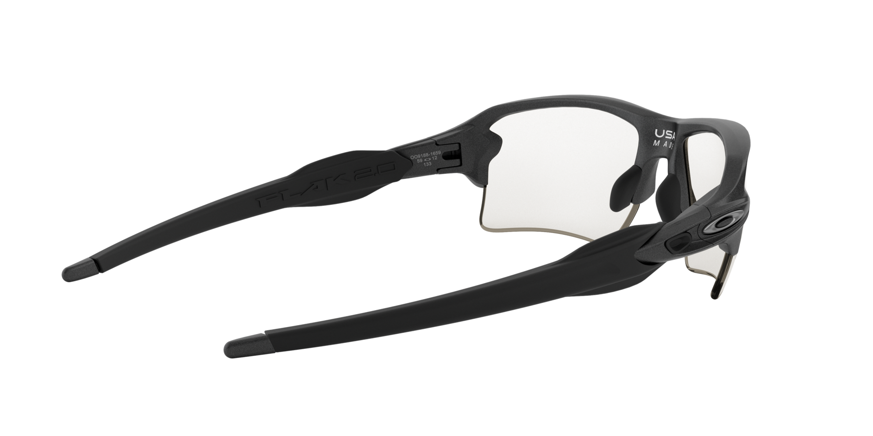 Flak 2.0 XL - Steel - Clear 50% Black Irid Photo