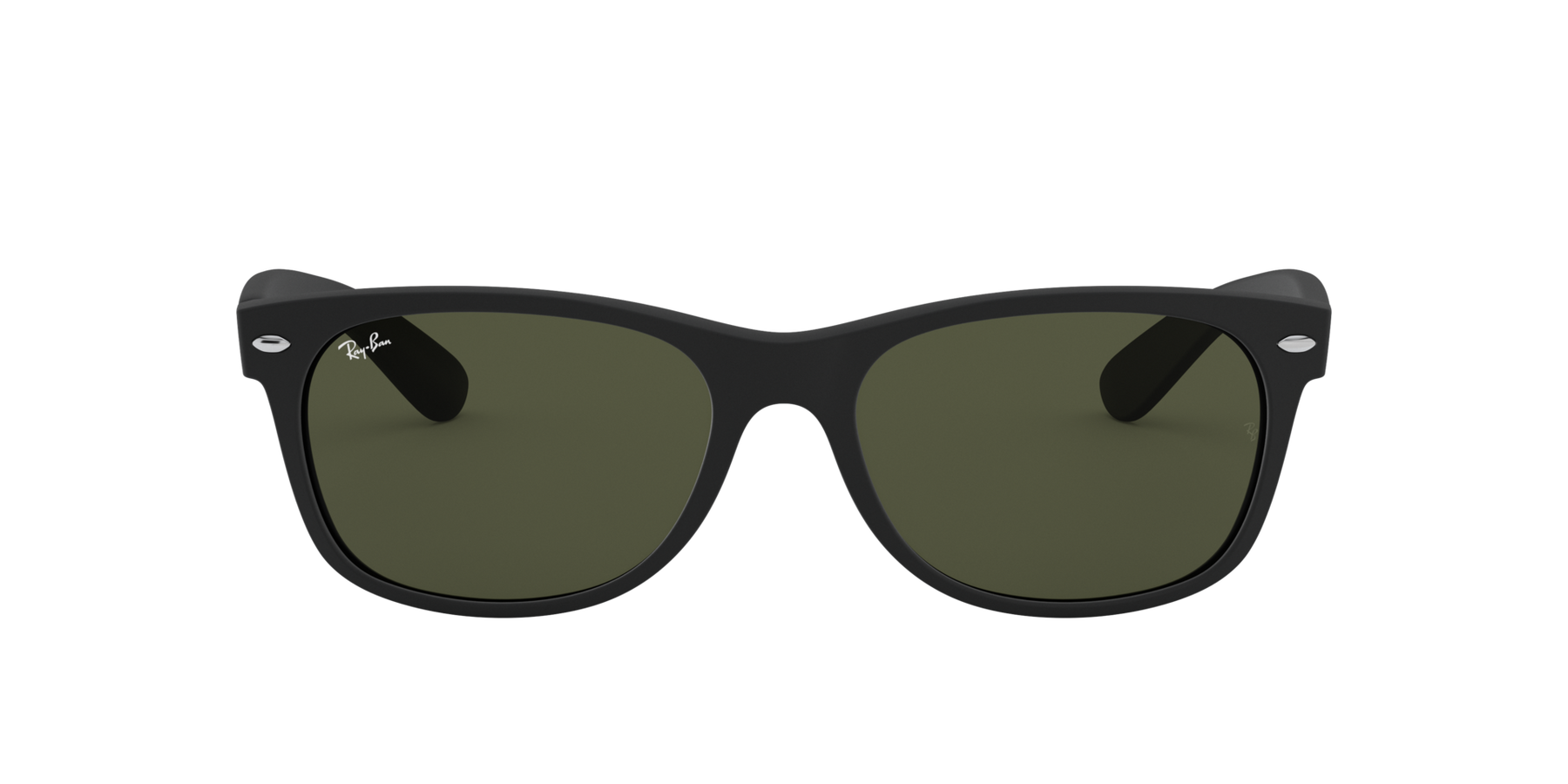 Ray-Ban New Wayfarer - Rubber Black - G-15 Green