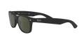 Ray-Ban New Wayfarer - Rubber Black - G-15 Green