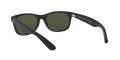 Ray-Ban New Wayfarer - Rubber Black - G-15 Green