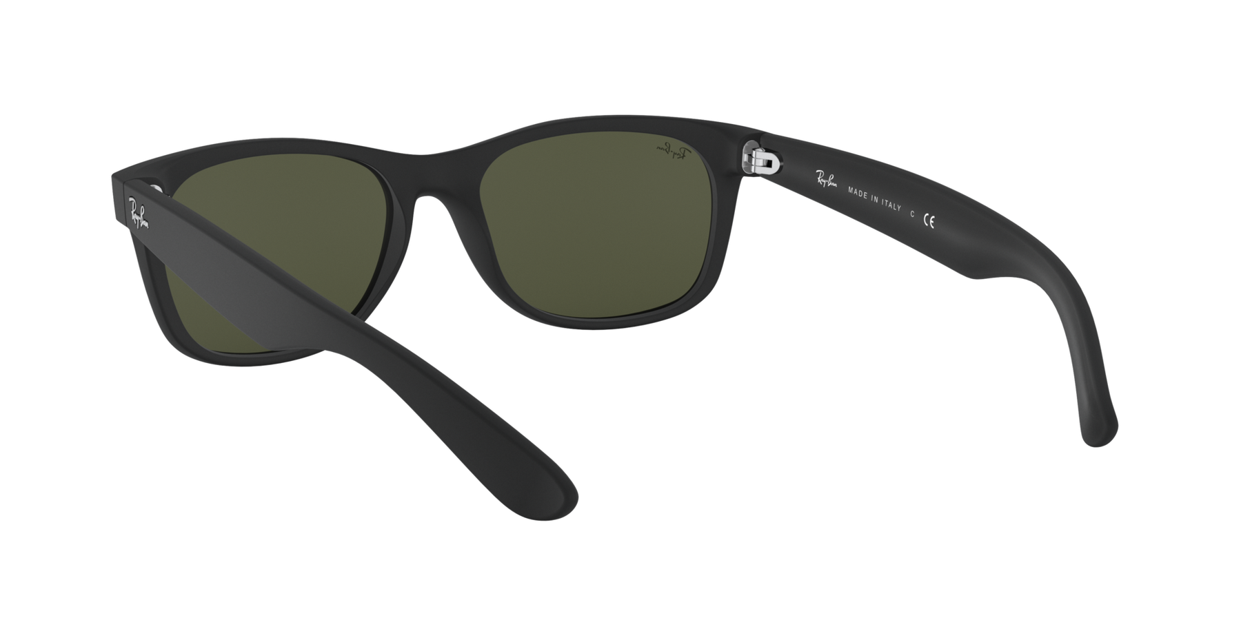 Ray-Ban New Wayfarer - Rubber Black - G-15 Green