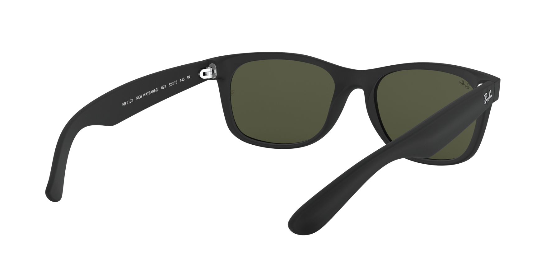 Ray-Ban New Wayfarer - Rubber Black - G-15 Green