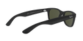 Ray-Ban New Wayfarer - Rubber Black - G-15 Green