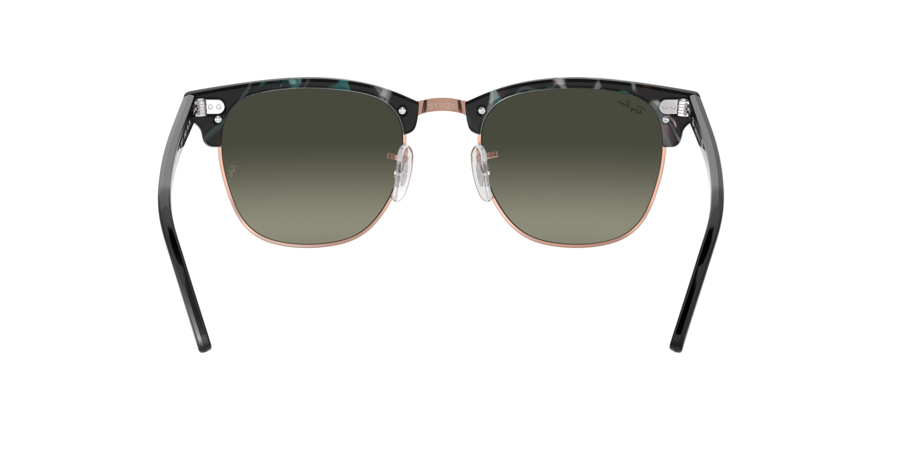 Clubmaster - Spotted Grey/Green - Light Grey Gradient Dark Grey
