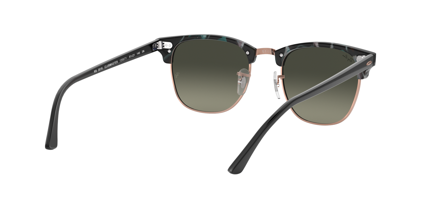 Clubmaster - Spotted Grey/Green - Light Grey Gradient Dark Grey