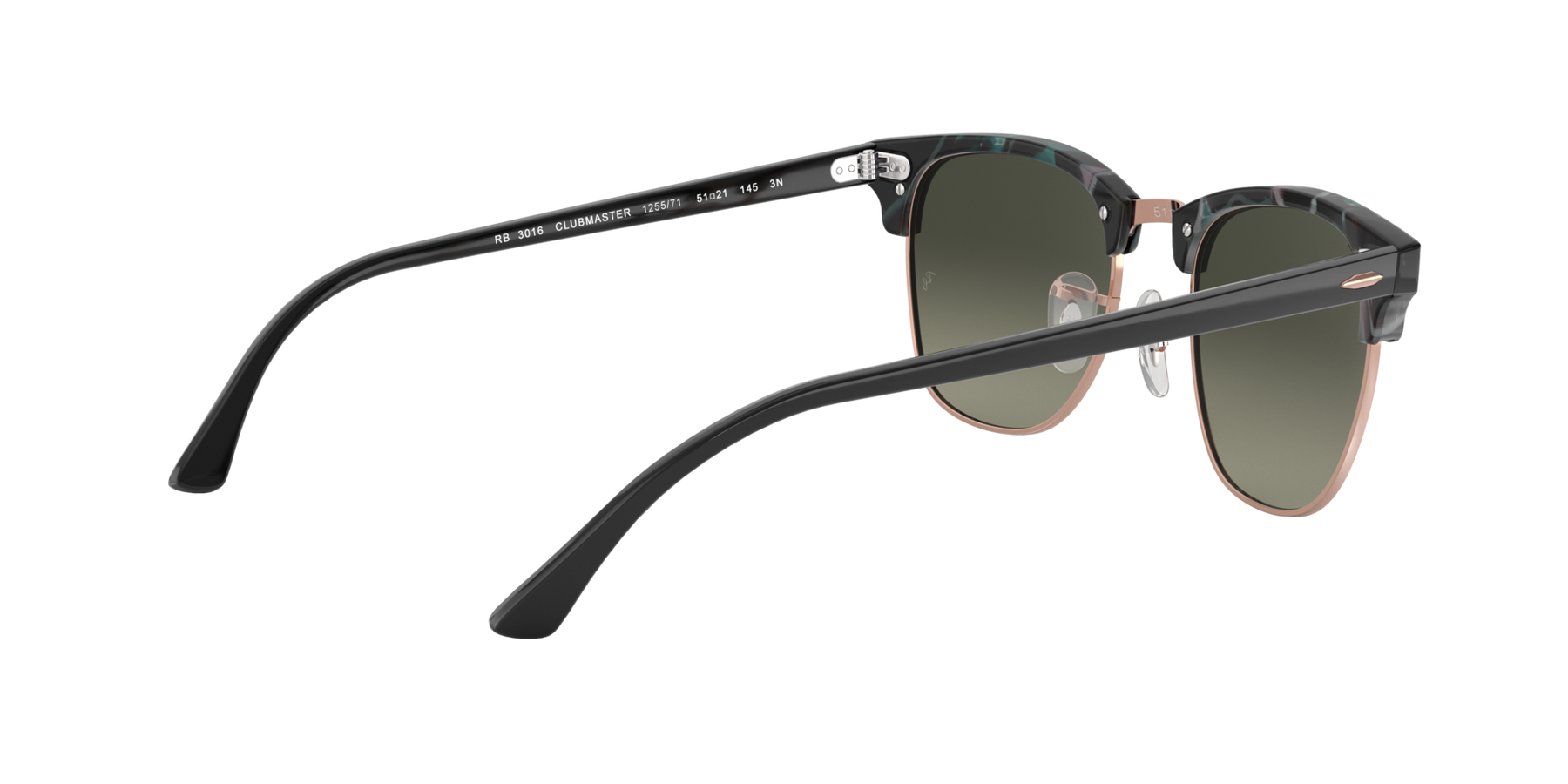 Clubmaster - Spotted Grey/Green - Light Grey Gradient Dark Grey