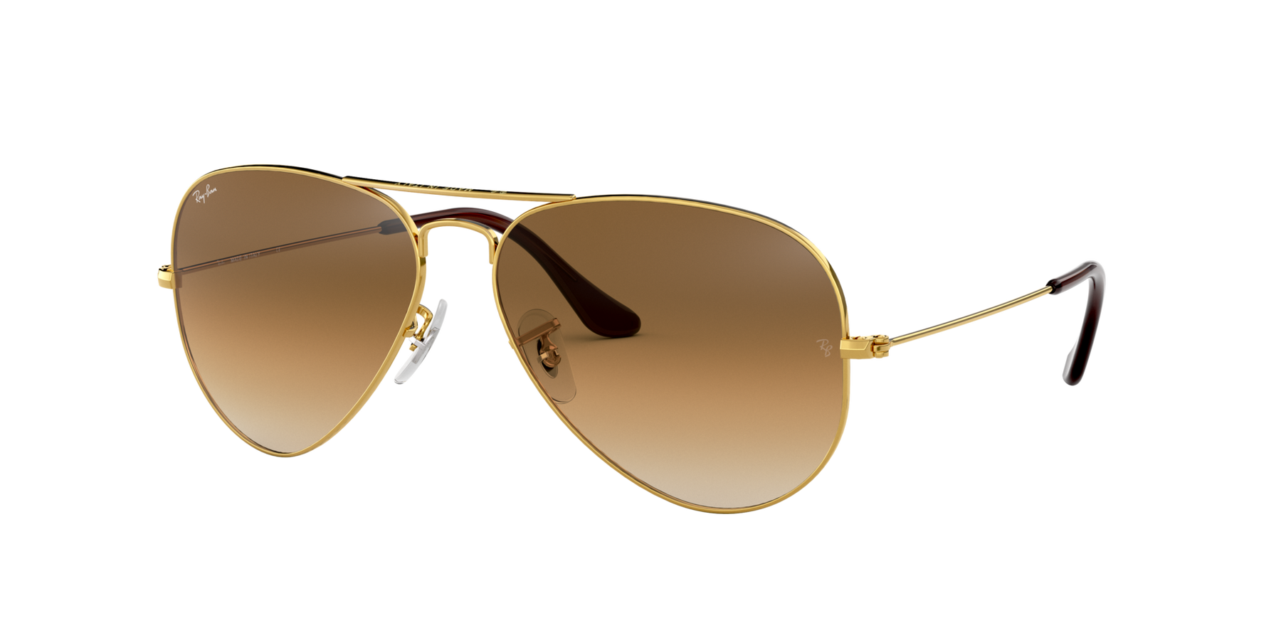 Aviator Large Metal - Arista - Clear Gradient Brown