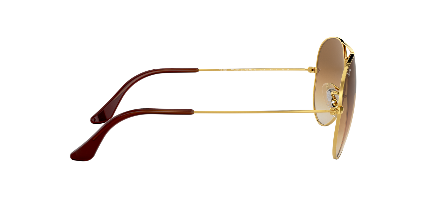 Aviator Large Metal - Arista - Clear Gradient Brown