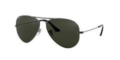 Aviator Large Metal - Gunmetal - G-15 Green