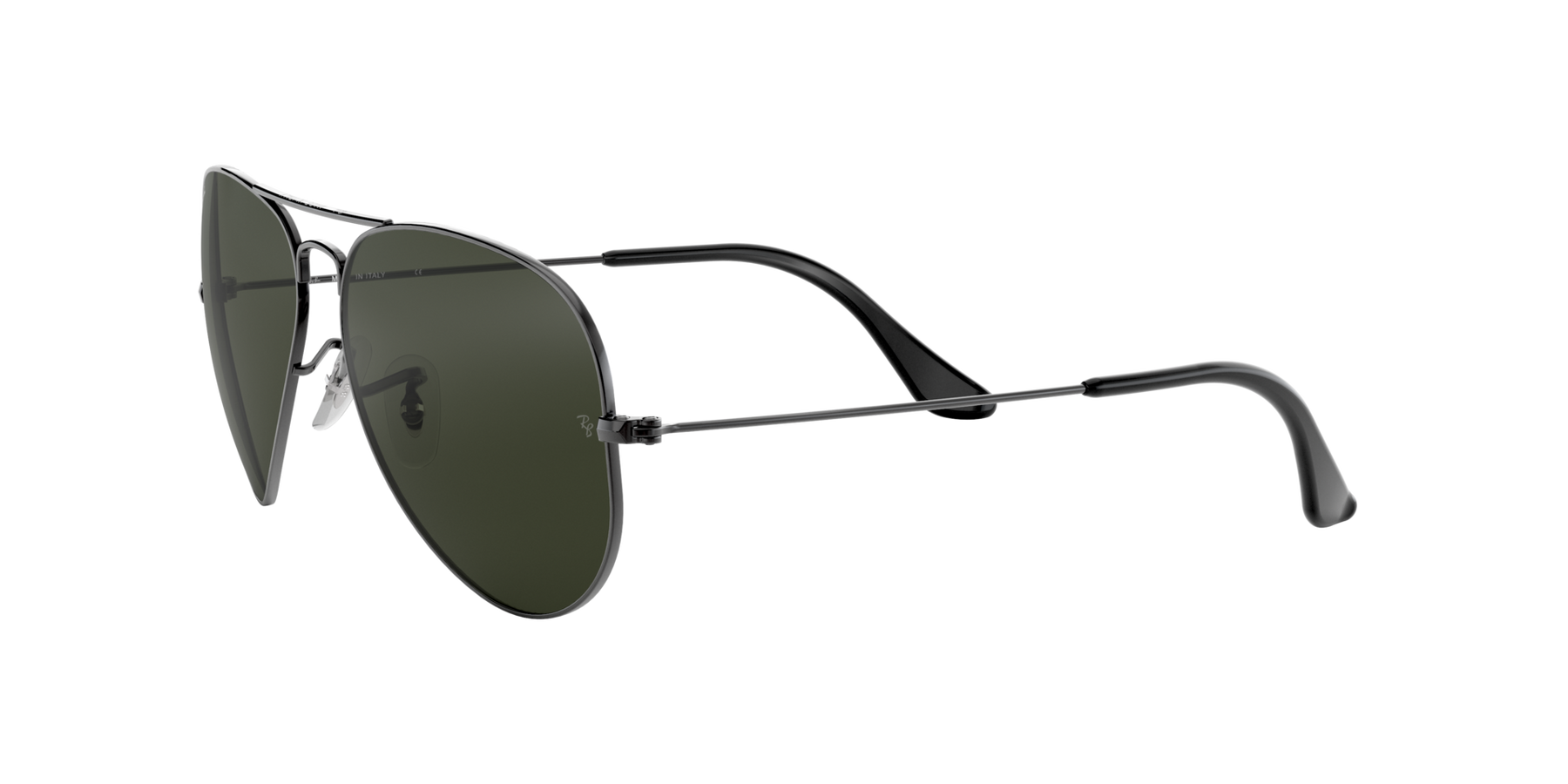 Aviator Large Metal Solglasögon - Gunmetal