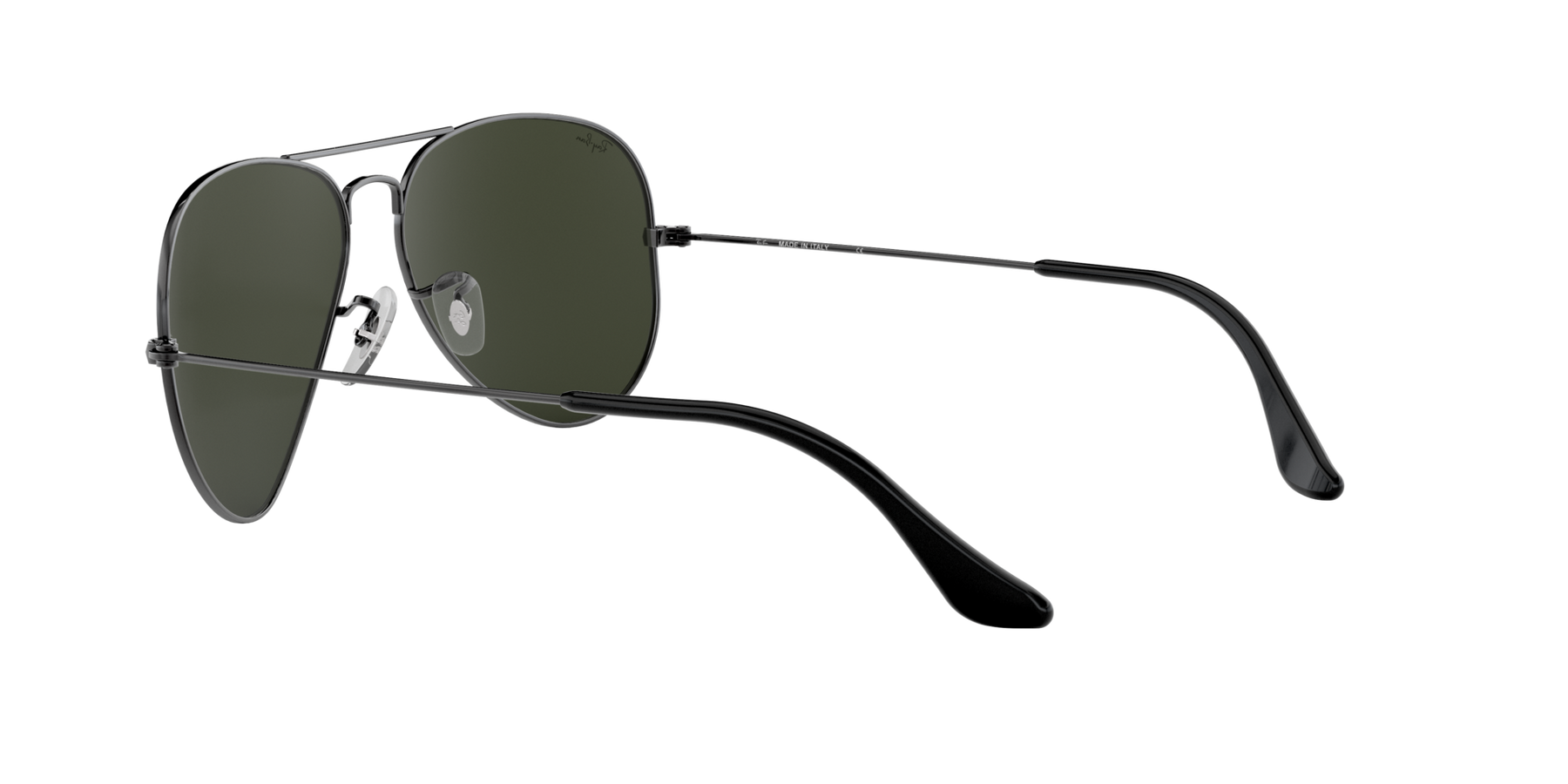Aviator Large Metal Solglasögon - Gunmetal