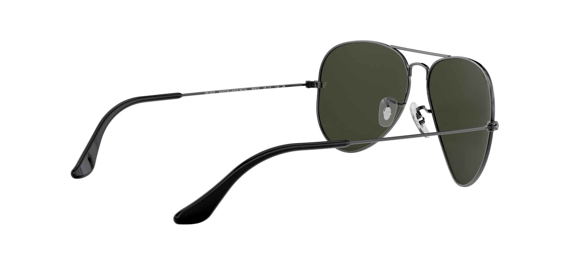 Aviator Large Metal Solglasögon - Gunmetal